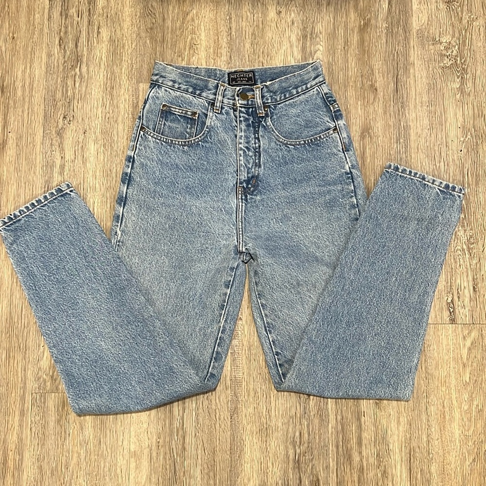 Daniel Hechter High Rise Baggy Straight Leg Jeans